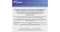 Desktop Screenshot of esfonts.com